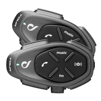 Afbeelding van Interphone TOUR HD, Dual motorhelm, stereo, high fidelity 40 mm, 4 motorrijders, afstand 1,5 km, batterijduur 25 uur, snel opladen, TFT, waterdicht IPX67