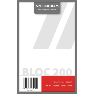 Afbeelding van Kladblok Aurora 135x210mm 200vel blanco