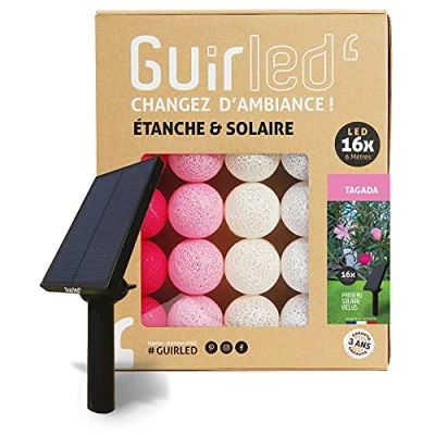 Afbeelding van GuirLED HT273F 16 Led lichtsnoer, waterdicht, zonne energie, dagada, ballen