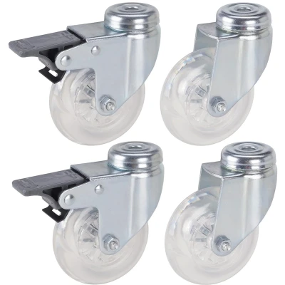 Afbeelding van dörner + helmer Zwenkwiel met rem Wieldiameter: 75 mm Draagvermogen (max.): 50 kg 4 stuk(s)
