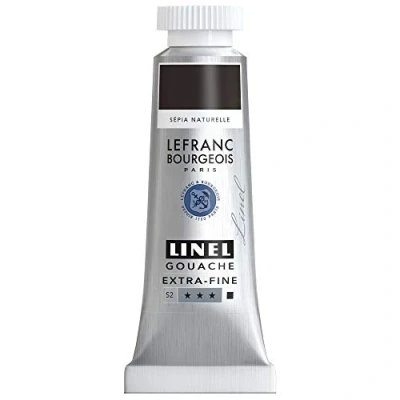 Afbeelding van Lefranc &amp; Bourgeois Linel Gouache Extra Fine Raw Sepia 222 14ml