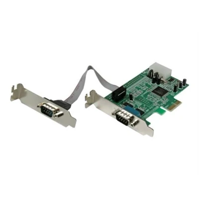 Image de StarTech.com Carte PCI Express à Faible Encombrement avec 2 Ports série RS232 UART 16550 adaptateur