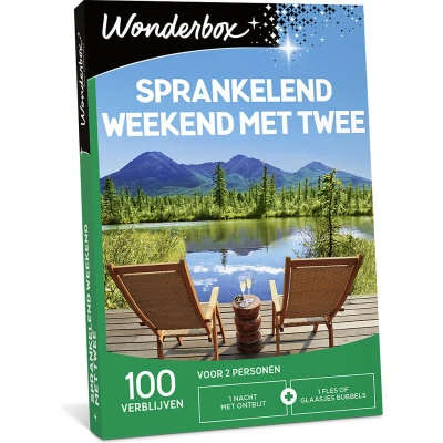 Afbeelding van Wonderbox cadeaubon Sprankelend weekend met twee