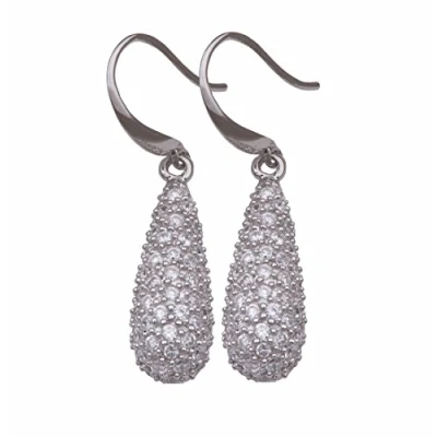 Afbeelding van Orphelia Oorhanger Pave Zirconium 114 Stones Sterling Zilver 925