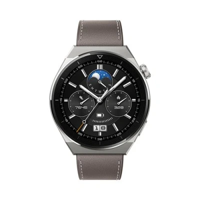 Afbeelding van Huawei Watch GT 3 Pro 46mm Zilver/Leren Band