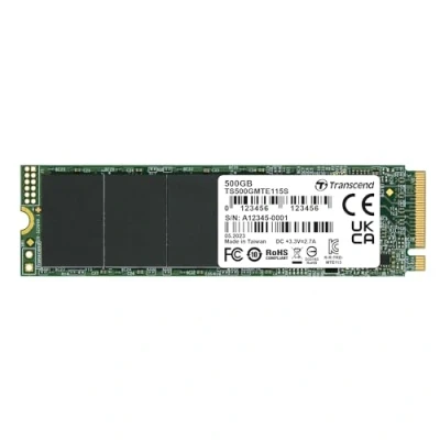 Afbeelding van Transcend 115S 500 GB NVMe/PCIe M.2 SSD 2280 harde schijf PCIe NVMe 3.0 x4 Retail TS500GMTE115S