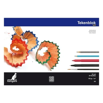 Image de Kangaro bloc de croquis A3 110 g/m² (24 feuilles)