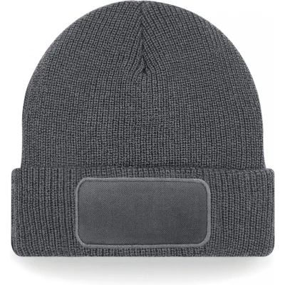 Afbeelding van Beechfield Thinsulate Patch Beanie B440 Graphite Grey