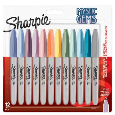 Afbeelding van Sharpie Mystic Gems Permanente Marker, Blister Van 12 Stuk Permanent Marker