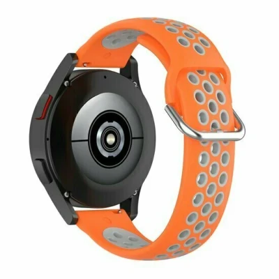 Afbeelding van Garmin Venu / Sq Sq2 2 plus Siliconen sportbandje met gesp Oranje + grijs