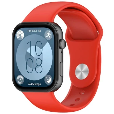 Afbeelding van Siliconen sportband Rood Huawei Fit 3