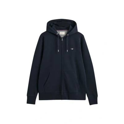 Afbeelding van GANT REG Shield FULL Sweater met rits, Heren, Maat: XXL, Evening blue
