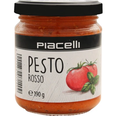 Afbeelding van Antipasti pesto met tomaten rosso 190g