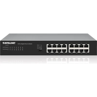 Afbeelding van Intellinet 561815 Netwerkswitch Unmanaged Gigabit Ethernet (10/100/1000) 16 Poorten