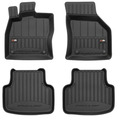 Afbeelding van M MOTOS Rubberen vloermat voor Skoda Octavia IV vanaf 2019, verbeter je reiscomfort met de zwarte 3D antislip mat auto, alle weersomstandigheden, bescherming tegen vuil