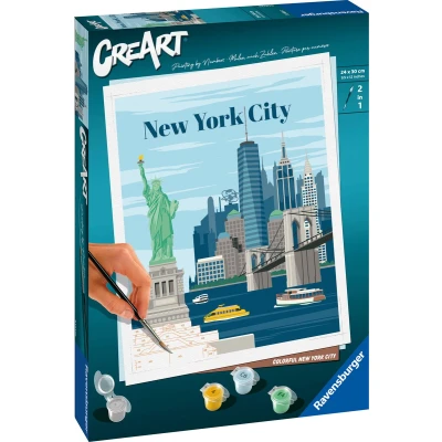 Afbeelding van Ravensburger CreArt Colorful NYC Schilderen op nummer voor volwassenen