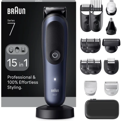 Afbeelding van Braun All in One Series 7 AIO7580 15in1 Verzorgingsset ProBlade AutoSense Blauw