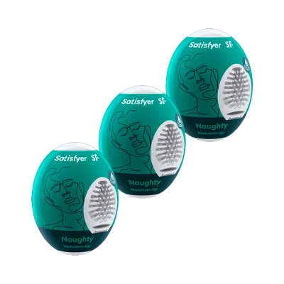 Afbeelding van Satisfyer Masturbator Eggs Naughty 3 stuks