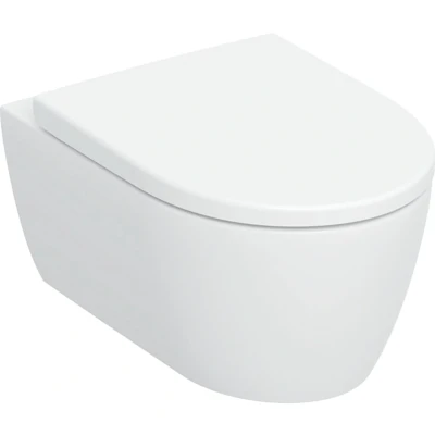 Afbeelding van Geberit iCon Wandclosetset 53x35cm diepspoel rimless TurboFlush softclose en quickrelease zitting glans wit