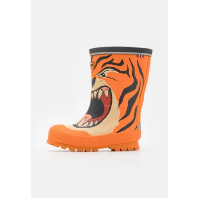 Afbeelding van Viking Jolly Unisex Regenlaarzen orange/multicoloured voor kinderen, Maat: 30, Orange/multi coloured Kunststof
