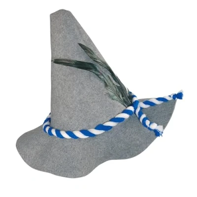 Afbeelding van W WIDMANN MILANO Party Fashion 8523B Beierse hoed van vilt, traditionele hoed, volksfeest, themafeest, carnaval