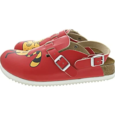 Afbeelding van Birkenstock Muiltjes, Maat: 38, Red Kunststof