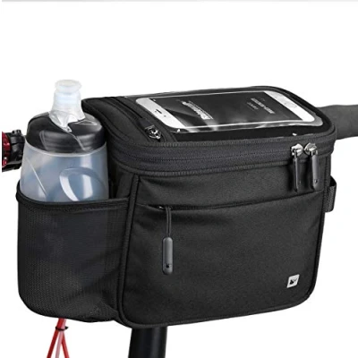 Afbeelding van Rhinowalk Fietsmand, lunchbox, fietsstuurtas, handtas, telefoontas met touchscreen, schouderriem voor professionele fiets