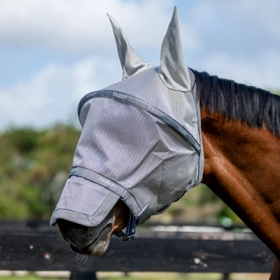 Image de Rambo by Horseware Masque Anti Mouches Argent/Gris Titane/ArgentVendu par Agradi