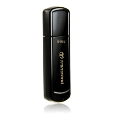 Afbeelding van Transcend JetFlash® 350 USB stick 64 GB Zwart TS64GJF350 2.0
