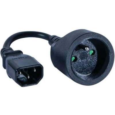 Afbeelding van POWER CABLE IEC320 C14 TO CEE 7/4 23CM UPS OUTLET