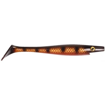 Afbeelding van Strike Pro Pig Shad Junior Black Okoboji Perch 20cm (50g) (2 Stuks)