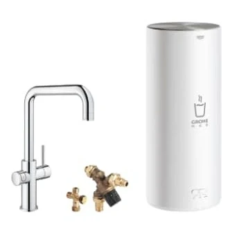 Afbeelding van Grohe Red duo keukenkraan U uitloop en combi boiler Chroom