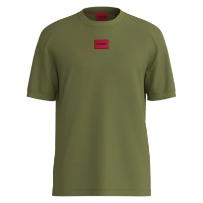 Afbeelding van HUGO Diragolino Tshirt print Open green, Heren, Maat: XL, green