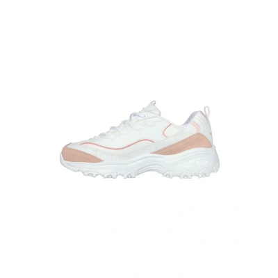 Afbeelding van Skechers Sport D Lites Sneakers laag, Dames, Maat: 40, Weiß orange Leer