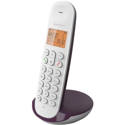 Afbeelding van Huistelefoon Logicom DECT ILOA 150 SOLO Aubergine