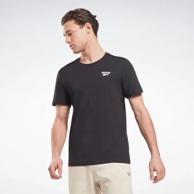 Afbeelding van Reebok LEFT Chest LOGO TEE Tshirt basic, Heren, Maat: Large, Black