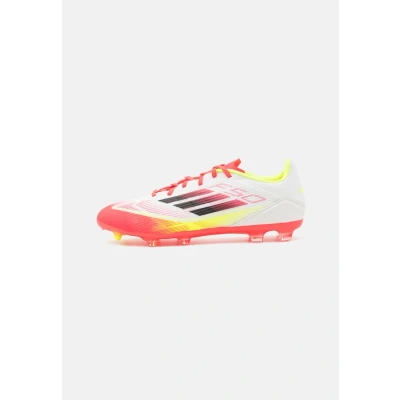 Afbeelding van adidas Performance F50 League FG/MG Voetbalschoenen met kunststof noppen, Heren, Maat: 38, Footwear white/core black/solar yellow