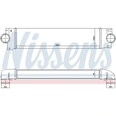 Afbeelding van Nissens Interkoeler 96071
