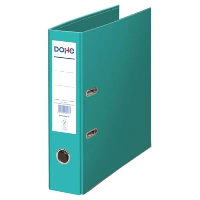 Afbeelding van DOHE Milieuvriendelijke ringband met 2 ringen, capaciteit 520 vellen, formaat folio 29 x 35 cm, 7 cm rug kaarthouder, gemakkelijk te openen, kantoormateriaal, lichtgroen, ECOFILE, karton
