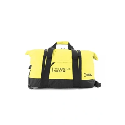 Afbeelding van National Geographic Opvouwbare Reistas met wielen / Weekendtas Vegan 48 Liter (S) Pathway N10442 Geel