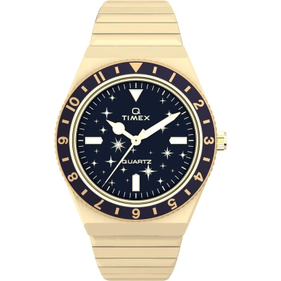 Afbeelding van Timex Q Celestial TW2V53600 Horloge Staal Goudkleurig Ø 36 mm