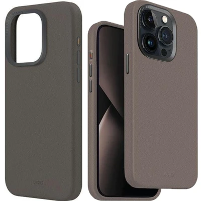 Afbeelding van UNIQ Lyden iPhone 15 Pro 6.1 hoesje Magclick Opladen grijs/flintgrijs
