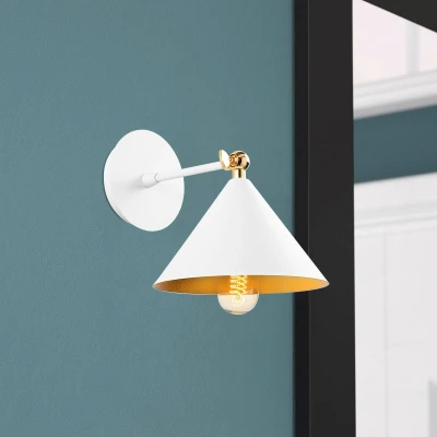 Afbeelding van Wandlamp Berceste 185 A wit/goud