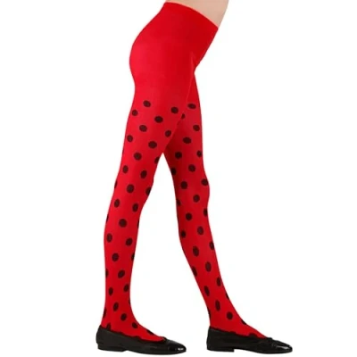 Afbeelding van WIDMANN Lieveheersbeestje legging voor meisjes Rood 140 (8 10 jaar)