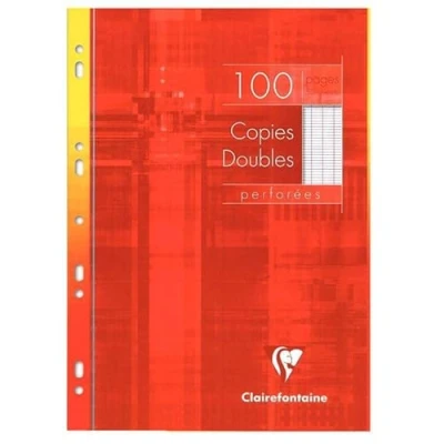 Afbeelding van Clairefontaine 4791C een kartonnen etui, 400 pagina&#039;s, dubbel geperforeerd, 21 x 29,7 cm, 90 g, grote ruitjes