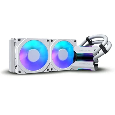 Afbeelding van Phanteks Glacier One 240MPH D RGB AIO Liquid CPU Cooler, Infinity Mirror, White