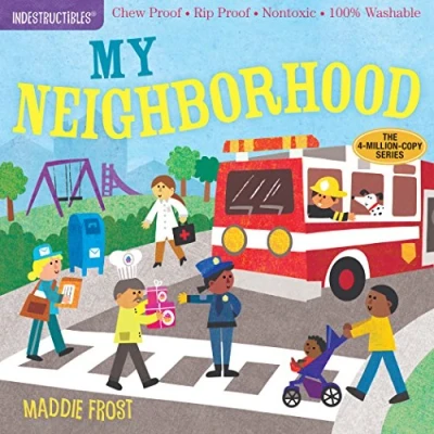 Afbeelding van Indestructibles: My Neighborhood: Chew Proof Rip Nontoxic 100% Washable (Book for Babies, Newborn Books, Safe to Chew)
