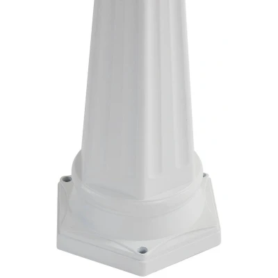 Afbeelding van Lindby Edana lantaarnpaal, wit, aluminium, 211 cm