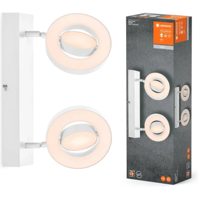 Afbeelding van LEDVANCE LED plafondspot Saturnus, CCT, 2 lamps, lang, wit