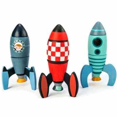 Afbeelding van Tender leaf toys bouwset raketten